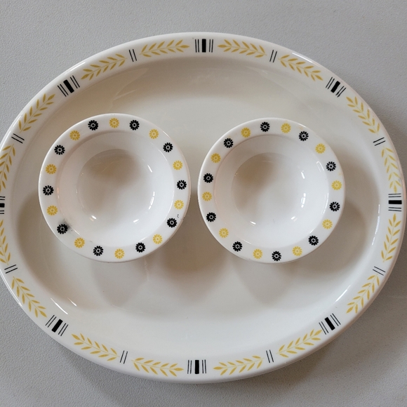 Homer Laughlin Fruit Salsa Dessert Dishes (2) ~ 1960s ~ MCM ~ Retro ~ Floral - Picture 16 of 16